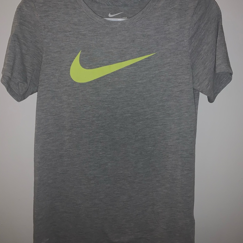 Grey Nike shirt